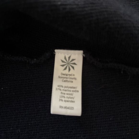 Athleta Wool Blend Open Front Sweater Cardigan Women Size XS Oversized Navy Blue - Picture 13 of 14